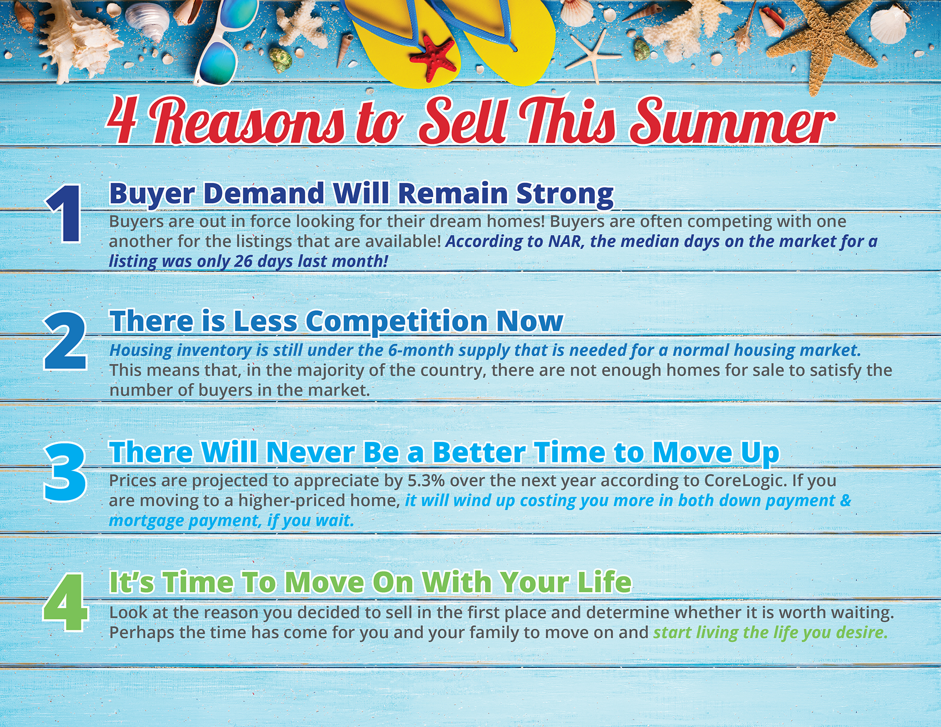 4 Reasons to Sell This Summer [INFOGRAPHIC] | Simplifying The Market