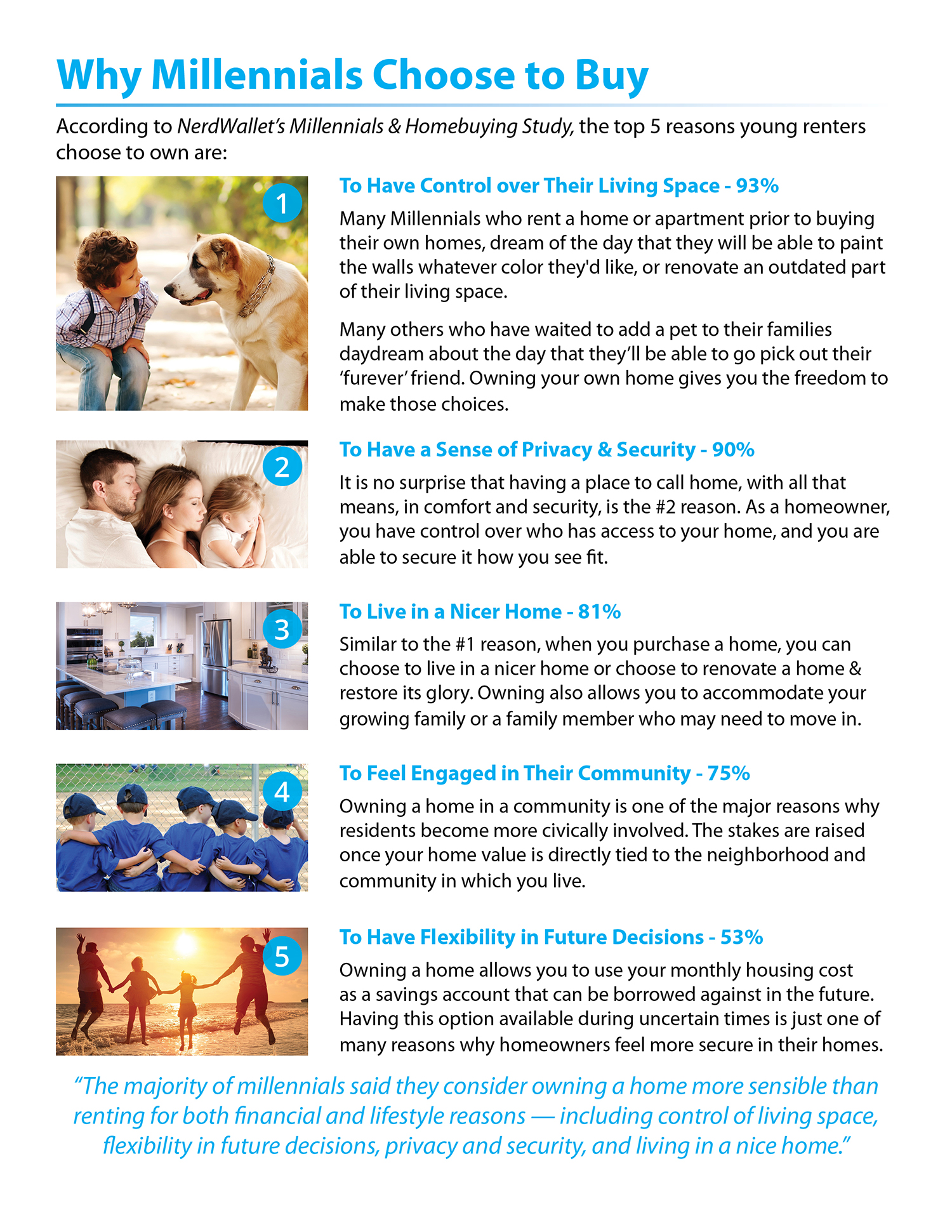5 Reasons Why Millennials Buy a Home [INFOGRAPHIC] | Simplifying The Market